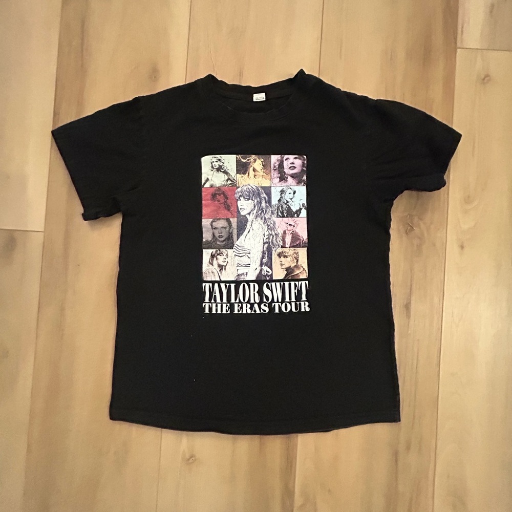 Black Taylor Swift The Eras Tour T-Shirt